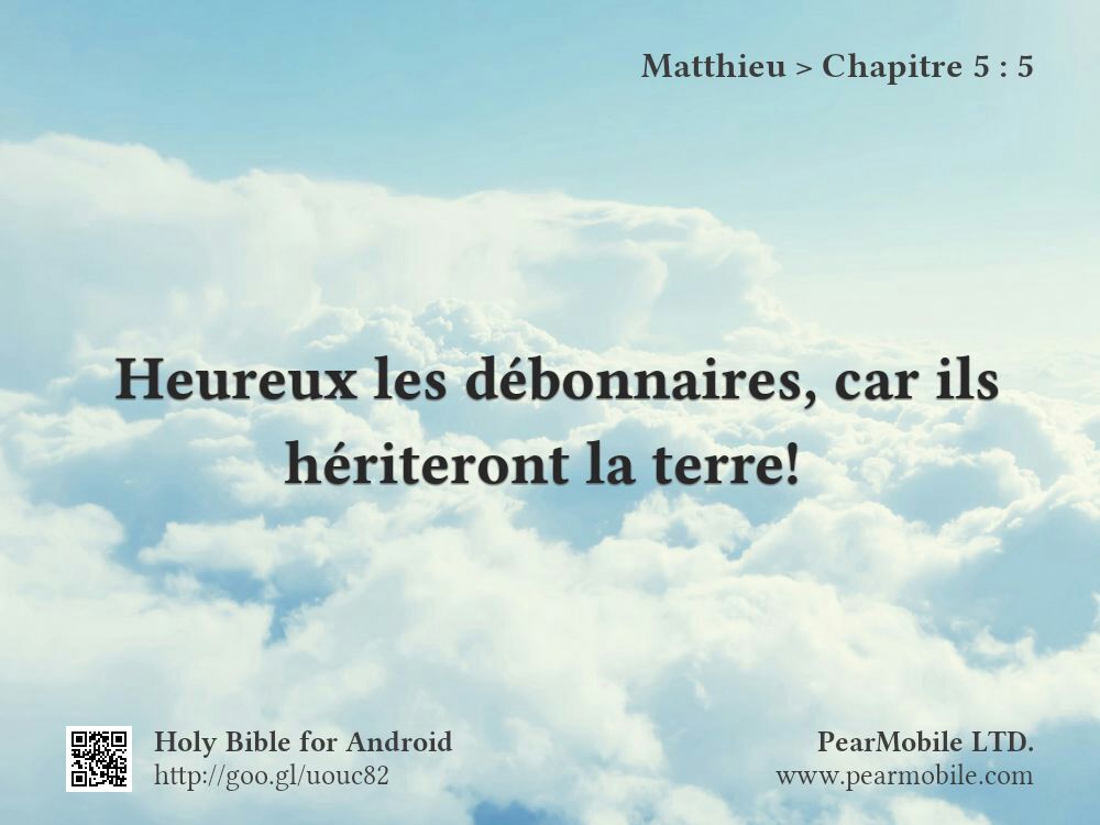 Matthieu, Chapitre 5:5